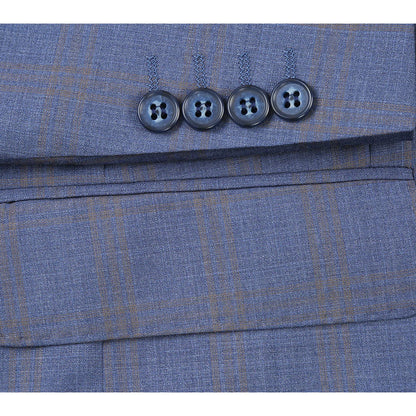 Renoir Men's Suit 566-2-BLU