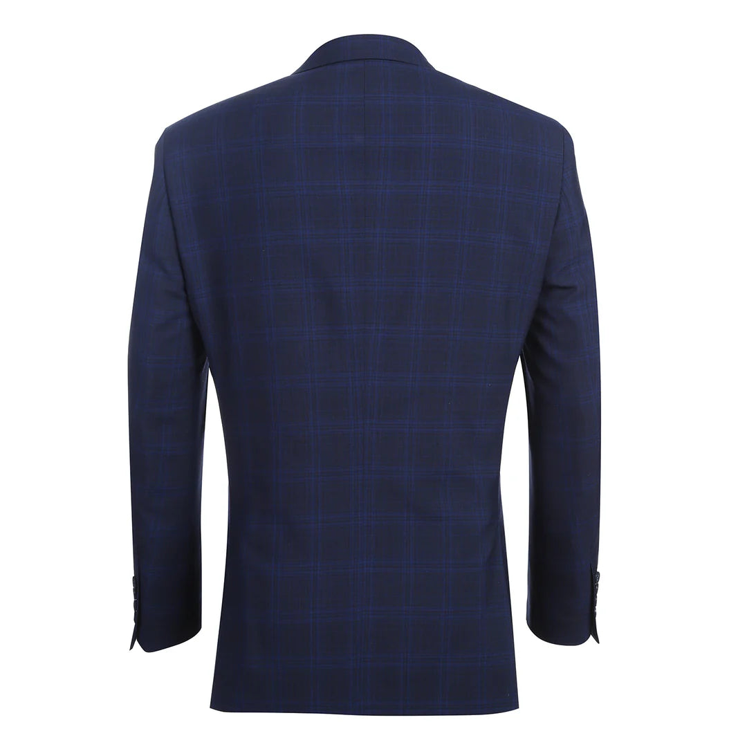 Alessandro Vitello Mens Suit 566-7-BLUE