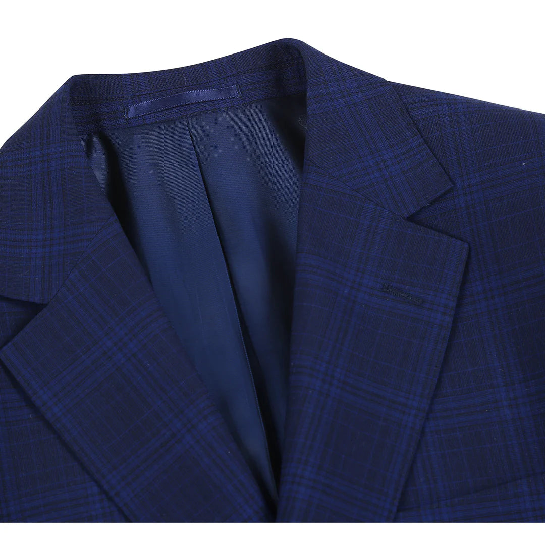 Alessandro Vitello Mens Suit 566-7-BLUE
