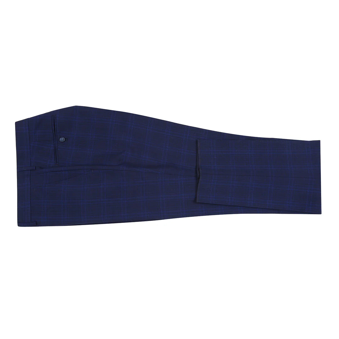 Alessandro Vitello Mens Suit 566-7-BLUE