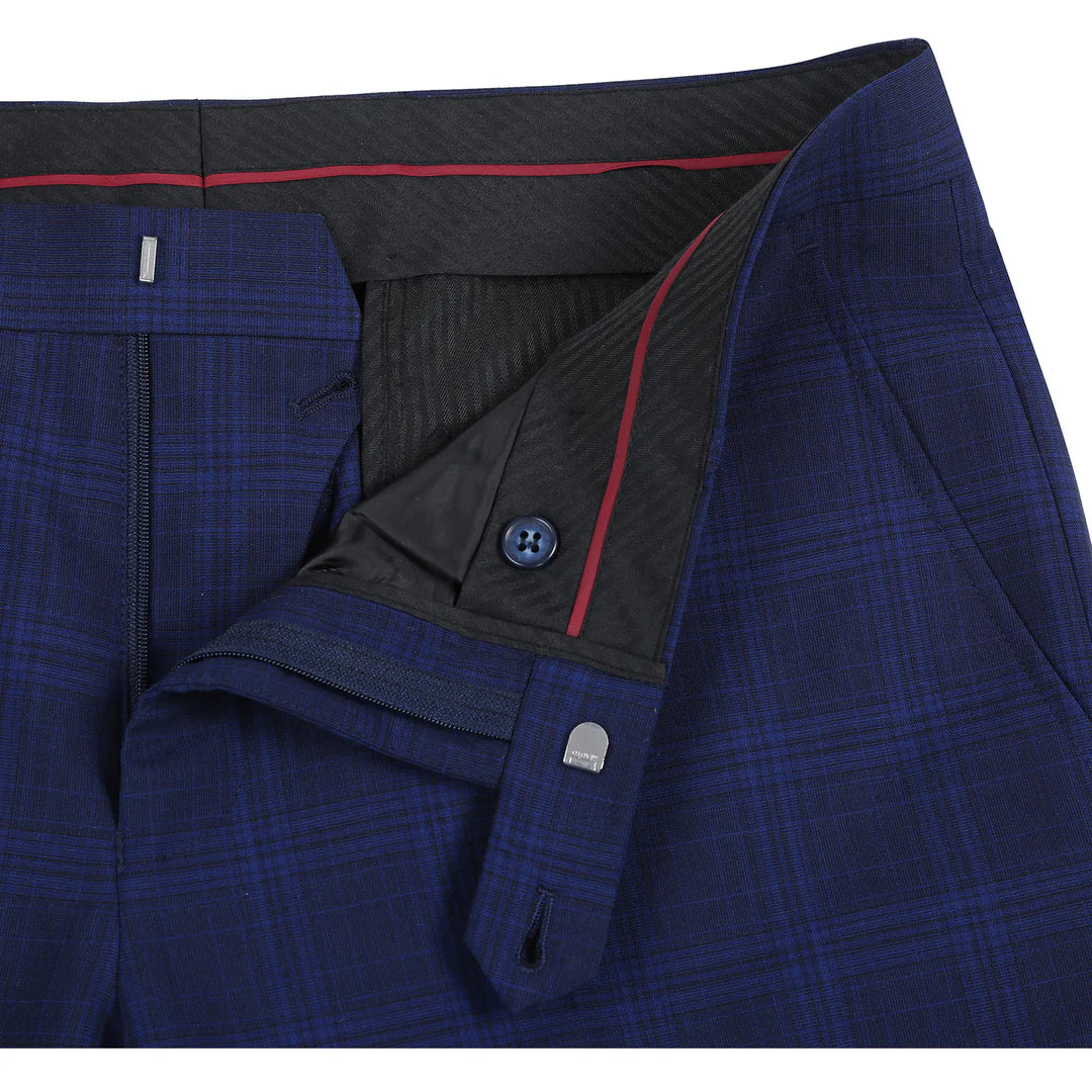 Alessandro Vitello Mens Suit 566-7-BLUE