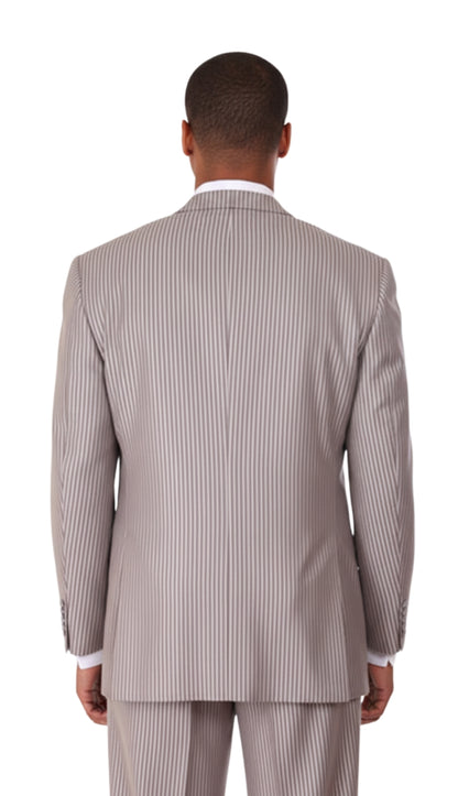 Milano Moda 5802V5-SIL Mens Suit