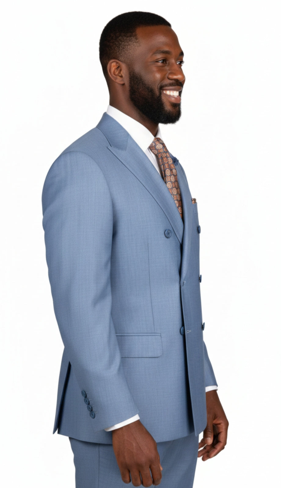 Vinci DRK-5-BLU Mens Suit