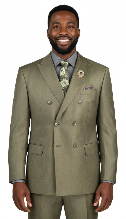 Vinci DRK-5-GRN Mens Church Suit