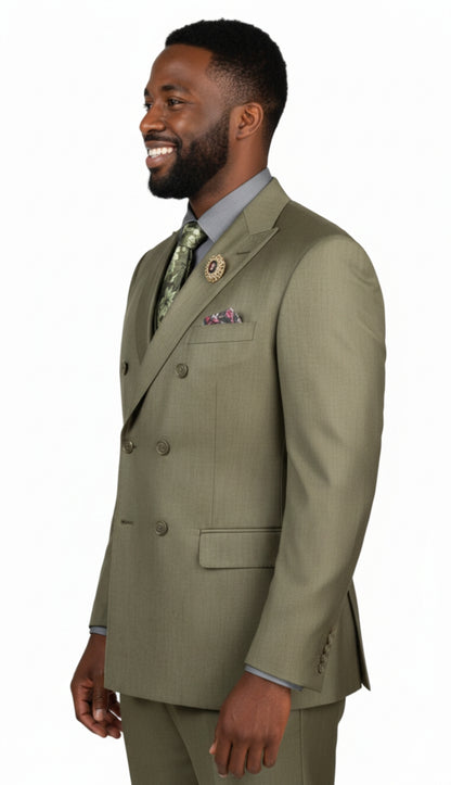 Vinci DRK-5-GRN Mens Church Suit
