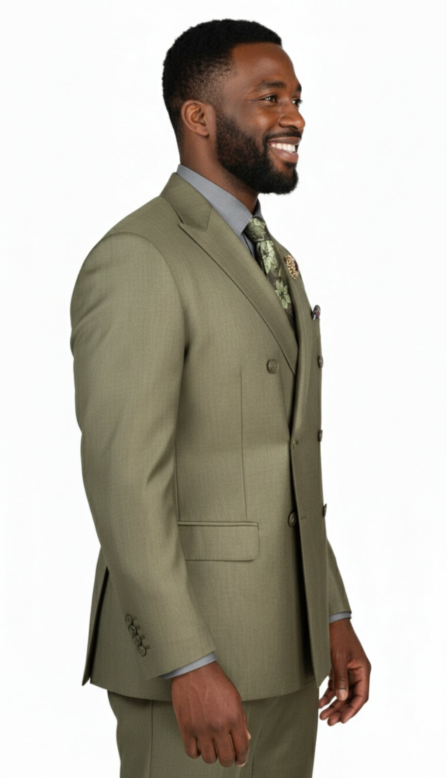 Vinci DRK-5-GRN Mens Church Suit