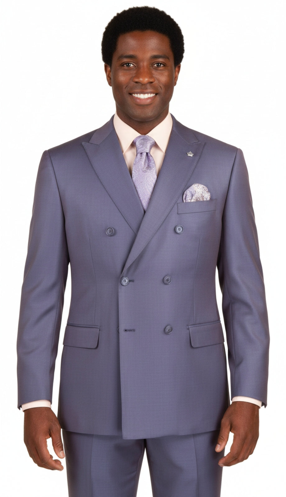 Vinci DRK-5-PUR Mens Church Suit