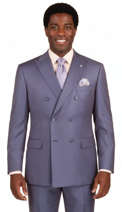 Vinci DRK-5-PUR Mens Church Suit