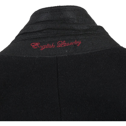 English Laundry Mens Coat EL53-01-001-BLK ( Wool Blend Breasted Black Top Coat )