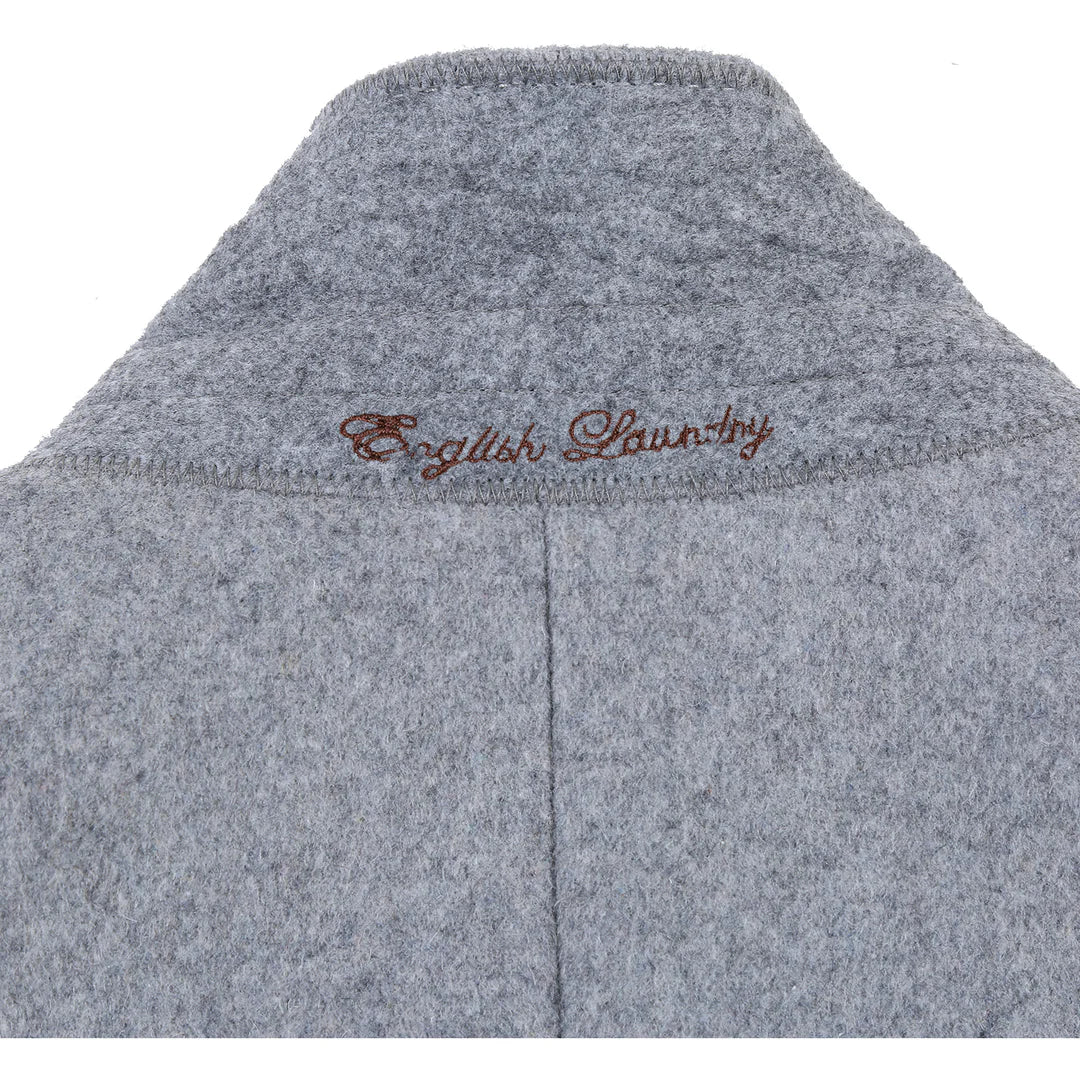 English Laundry Mens Coat EL53-01-092-LG ( Wool Blend Breasted Light Grey Top Coat )