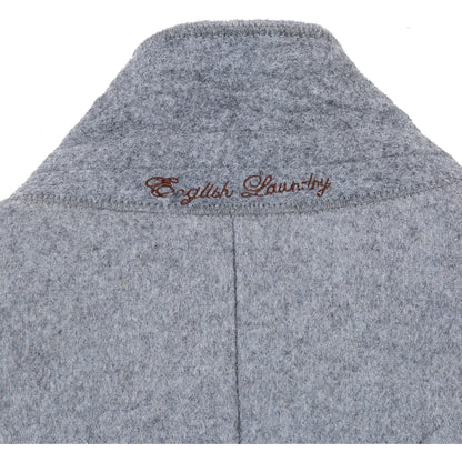 English Laundry Mens Coat EL53-01-092-LG ( Wool Blend Breasted Light Grey Top Coat )