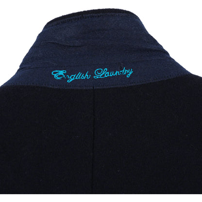 English Laundry Mens Coat EL53-01-410-NAVY ( Wool Blend Breasted Navy Top Coat )