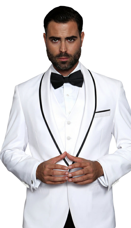 Statement  GENOVA-WH Mens Suit