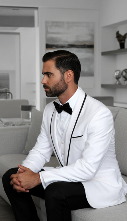 Statement  GENOVA-WH Mens Suit