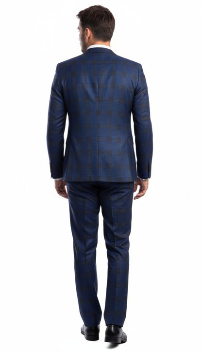 Tazzio Mens Suit M278S-01-NAVY-BLUE