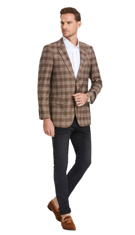 Tazzio MJ374S-02-CAMEL Mens Sports Coat