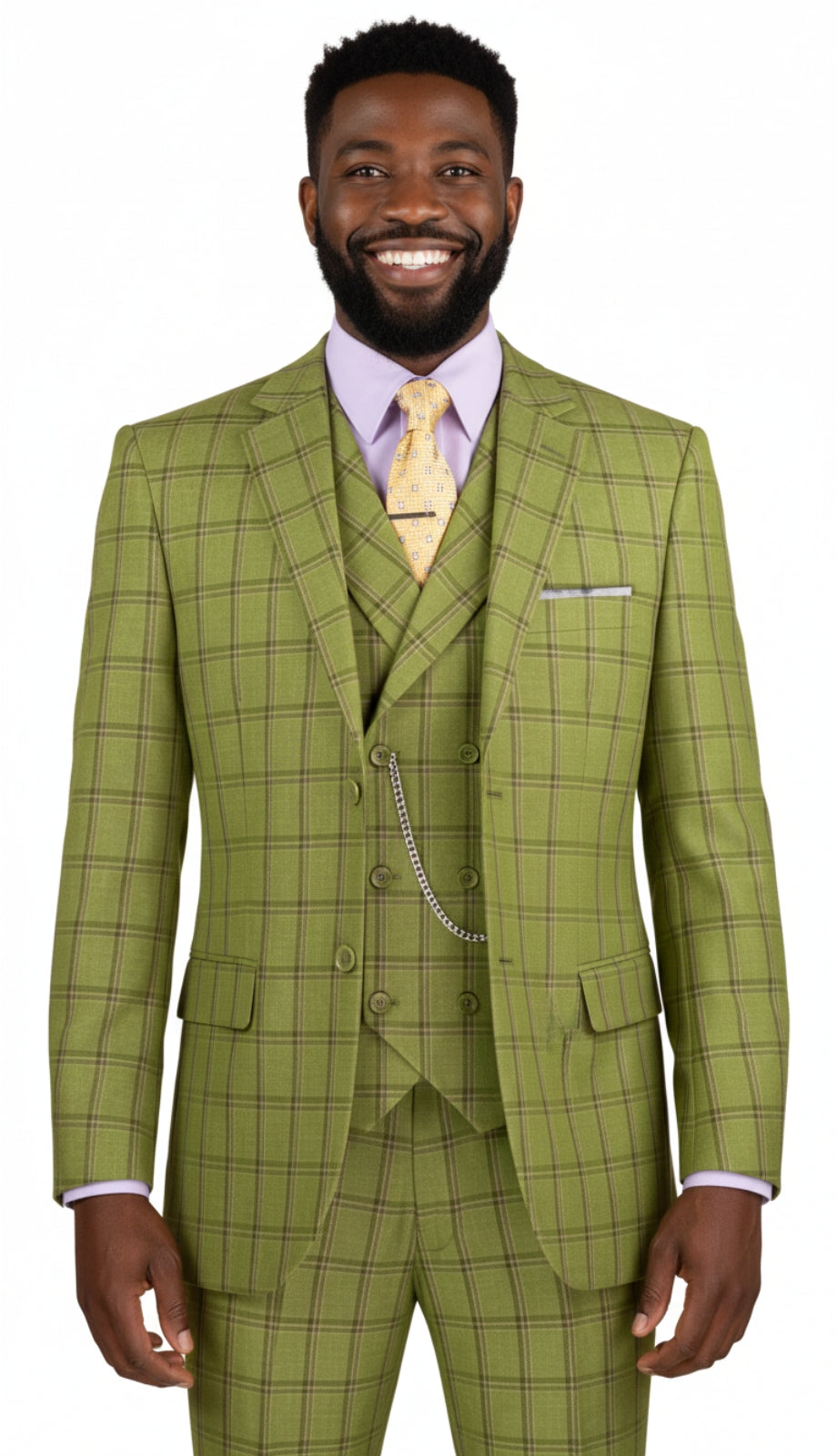 Vinci MV2W-4-MOSS Mens Suit