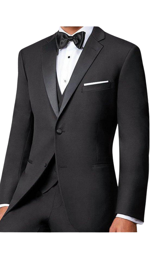 Statement  TUX-100-BLK Mens Suit