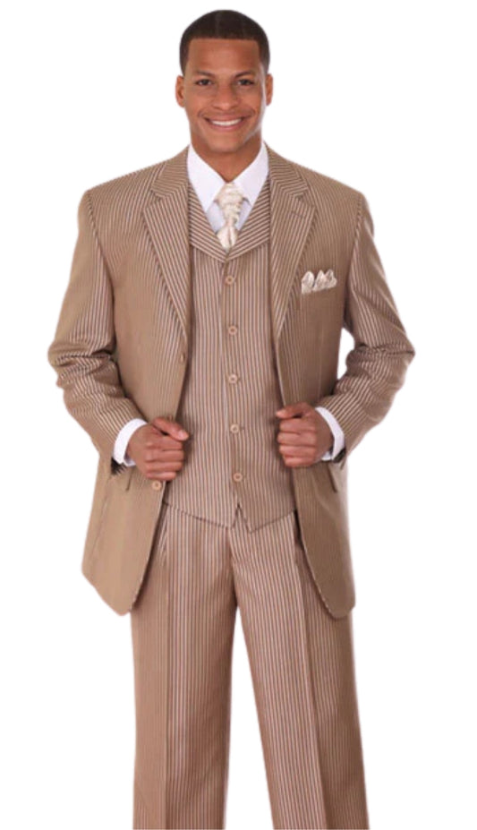 Milano Moda 5802V5-TAN Mens Suit