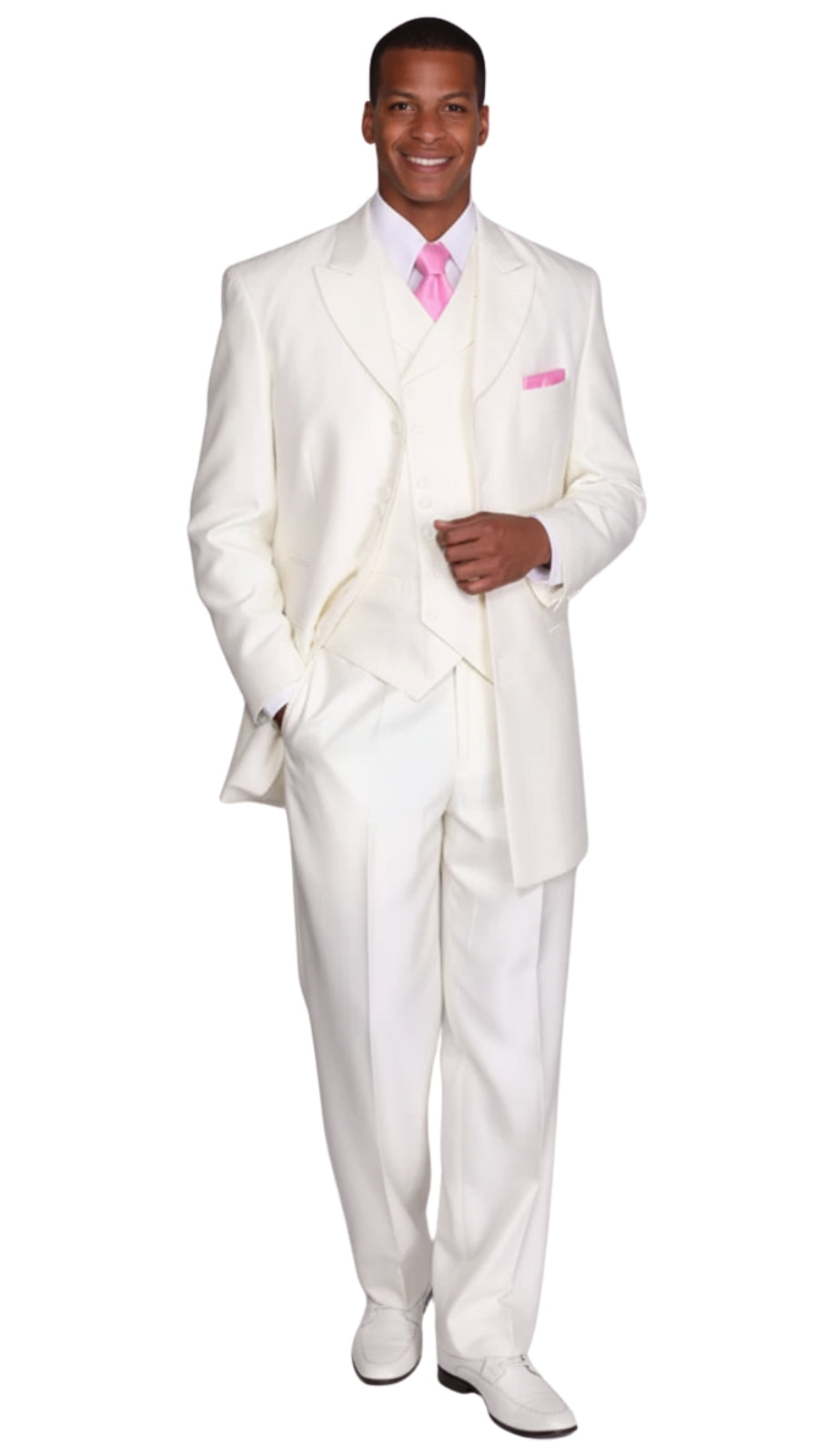 Milano Moda 5264V-CR Mens Suit