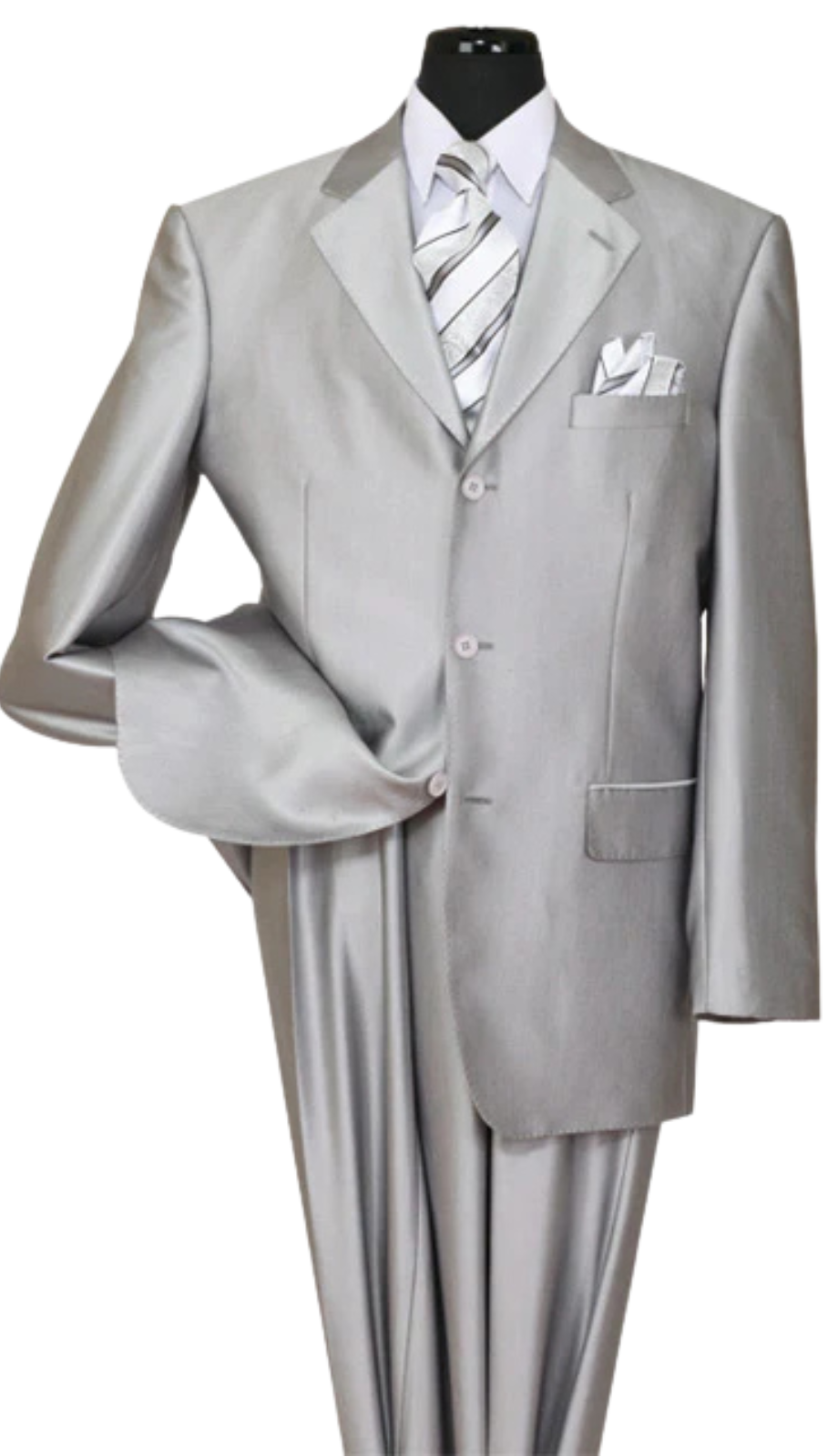 Milano Moda 58025-SIL Mens Suit