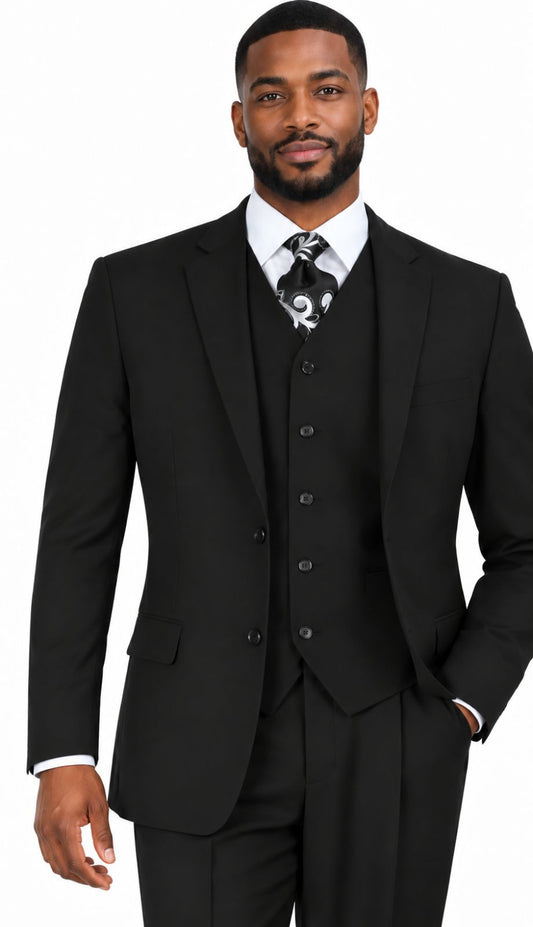 Iconic P3201-BLK Church Suit