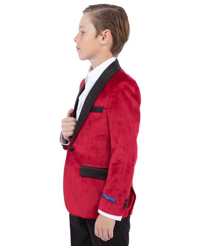 PERRY ELLIS PBJ408-06-RED Boys Suit