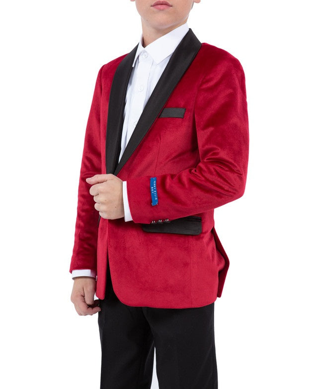 PERRY ELLIS PBJ408-06-RED Boys Suit