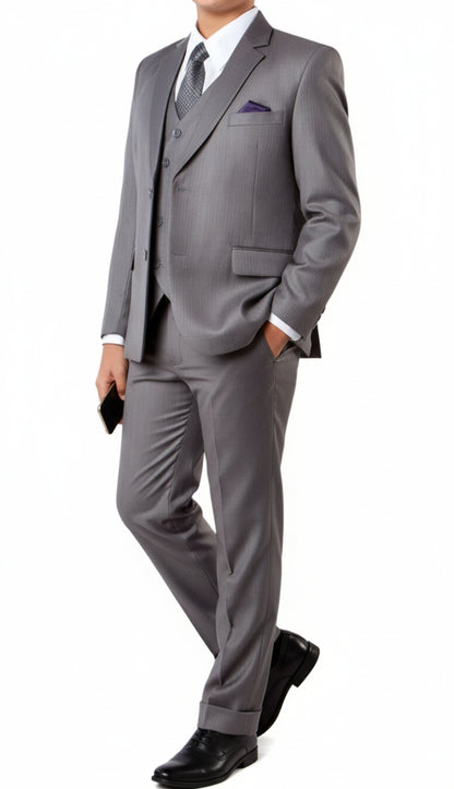 Tazzio B348-03-LIGHT-GRY Boys Suit