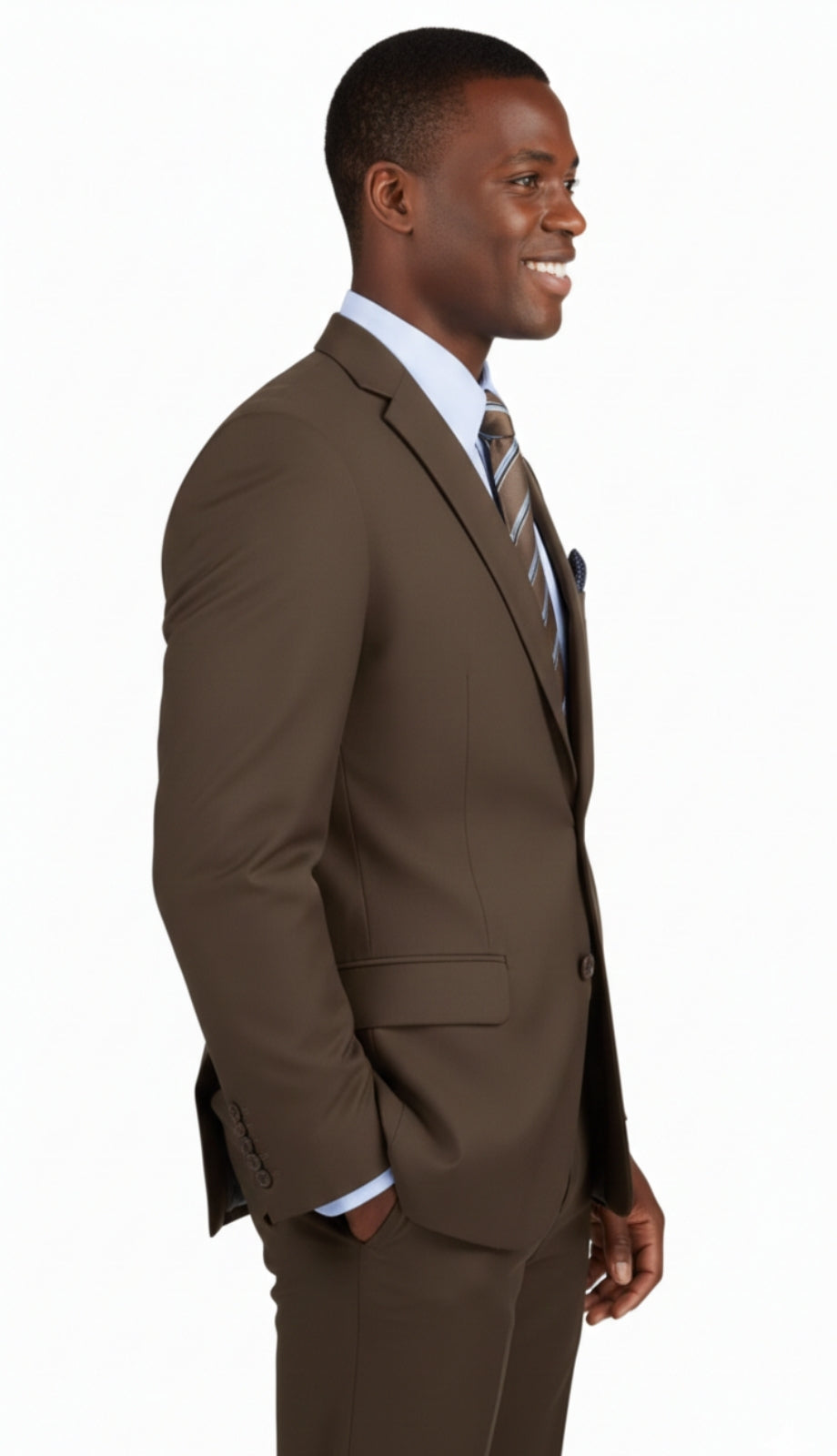 Vinci  S-2PP-BRN Mens Suit