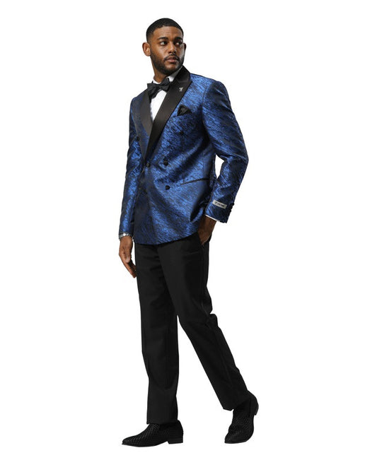 Stacy Adams SMJ825H1-05-BLUE Mens Jacket