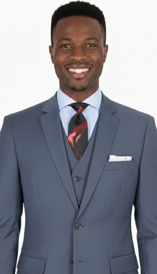 Iconic T-108-DBLU Mens Church Suit