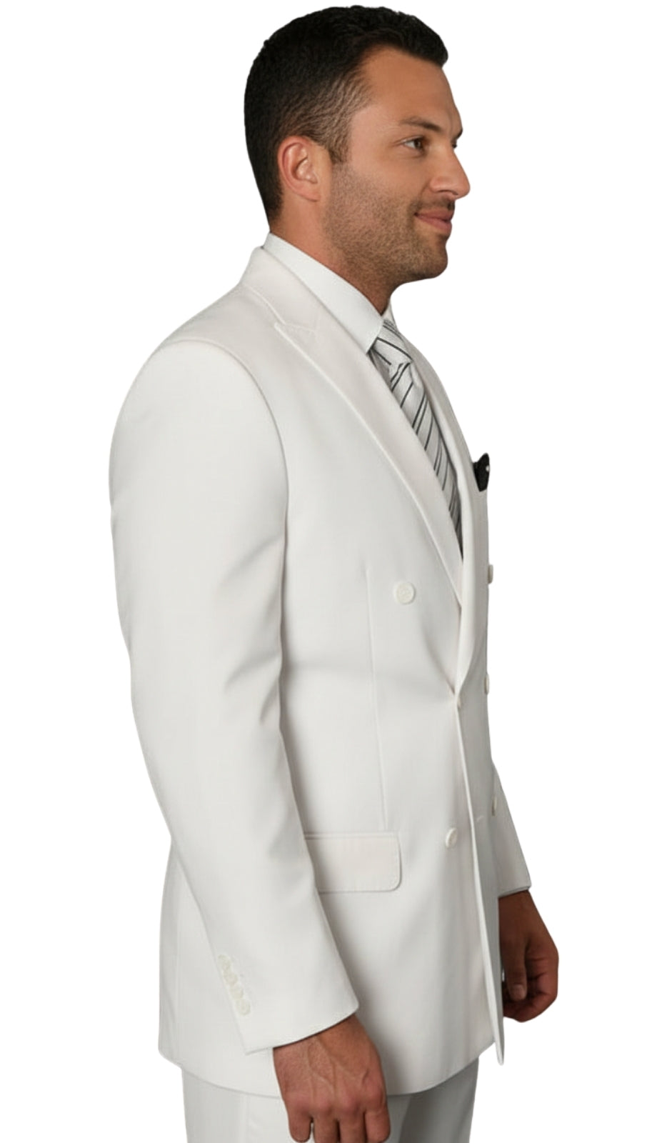 Statement  TZD-100-WH Mens Suit