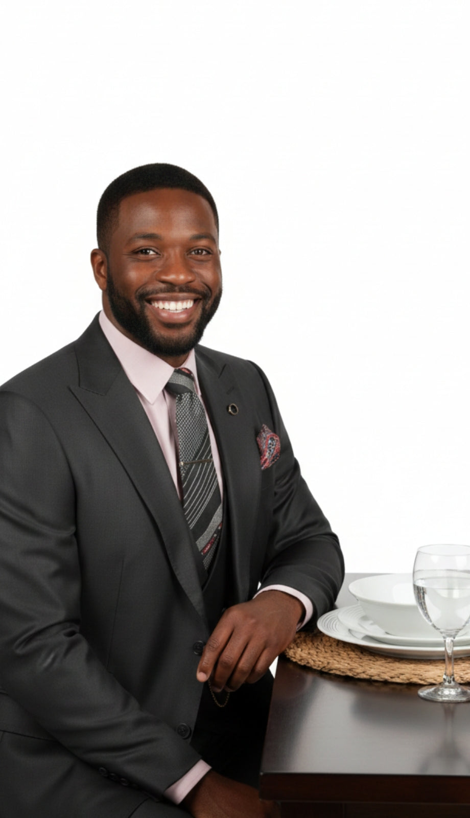 Vinci V2RK-5-BLK Mens Church Suit