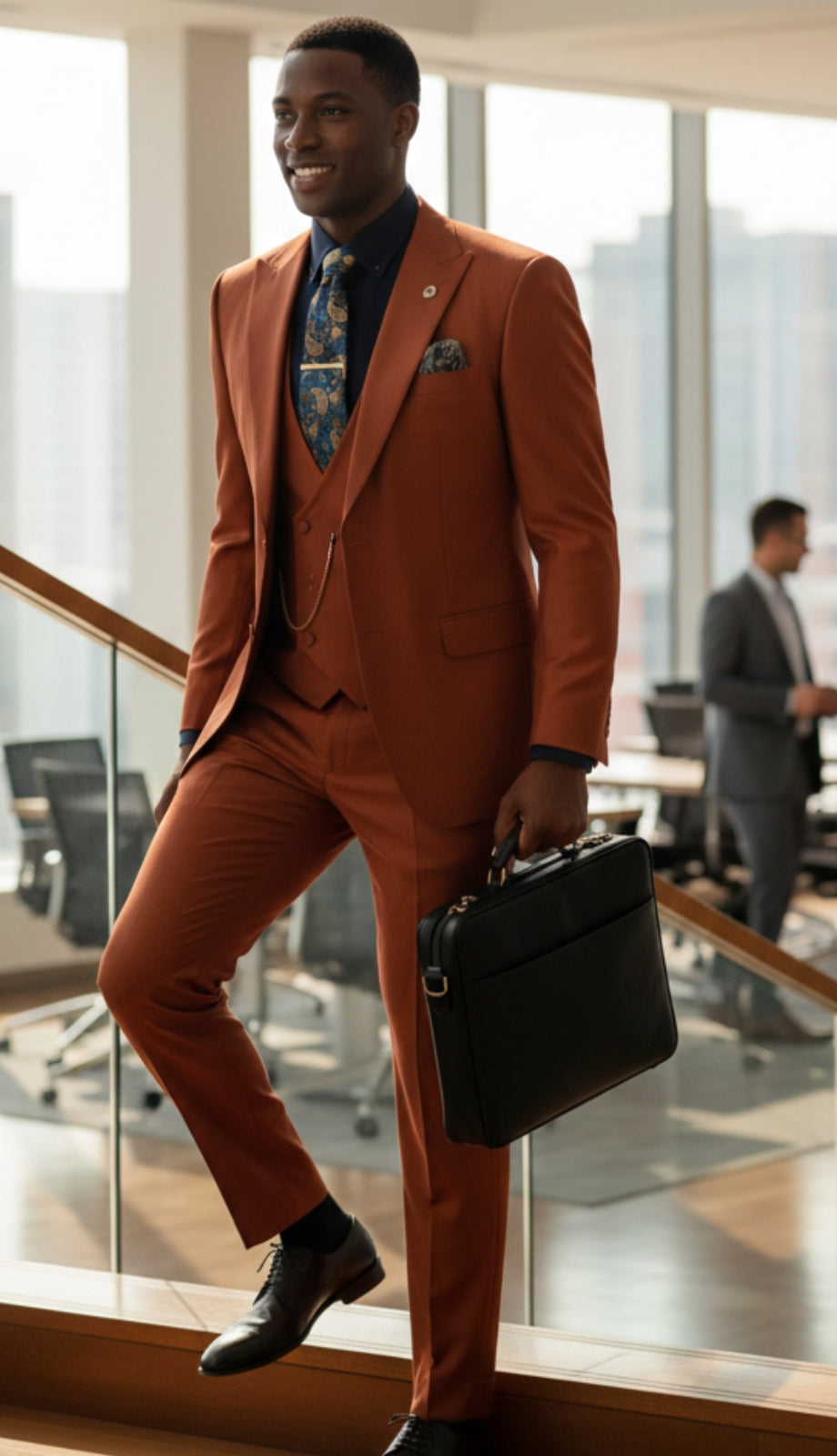 Vinci V2RK-5-RST Mens Church Suit