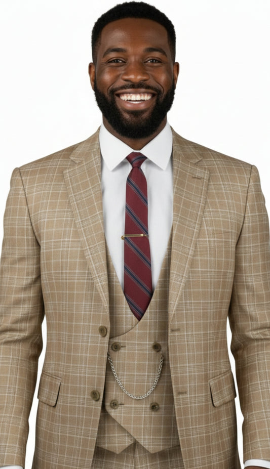 Vinci V2RW-7-CAM Mens Church Suit