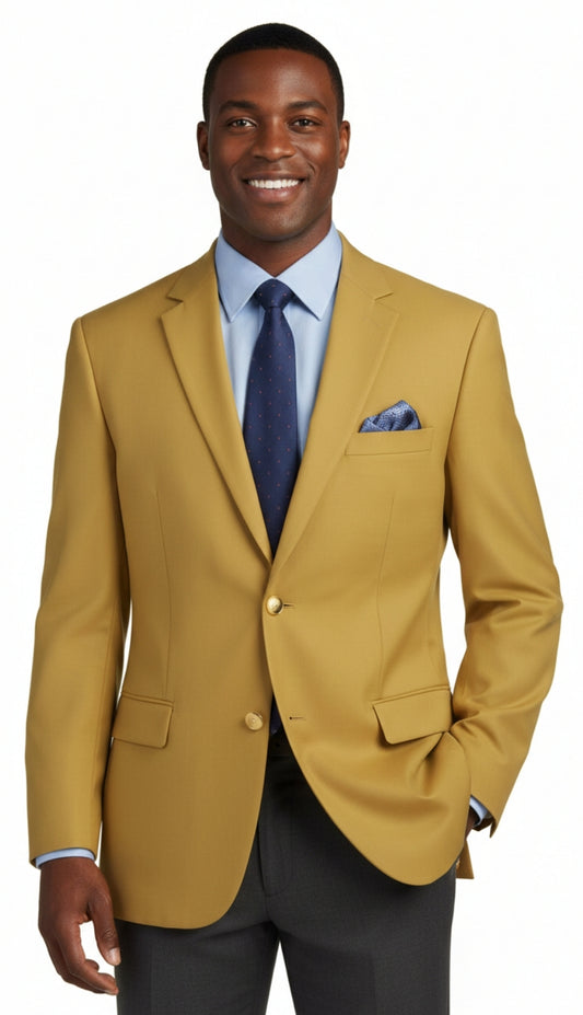 Vinci Z-2PP-GLD Mens Blazer