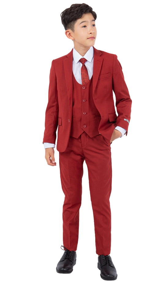 Stacy Adams SB282-13-BRICK Boys Suit