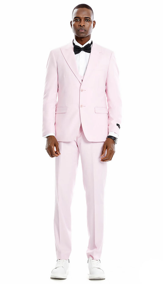 Tazzio M370SK-PNK Mens Suit
