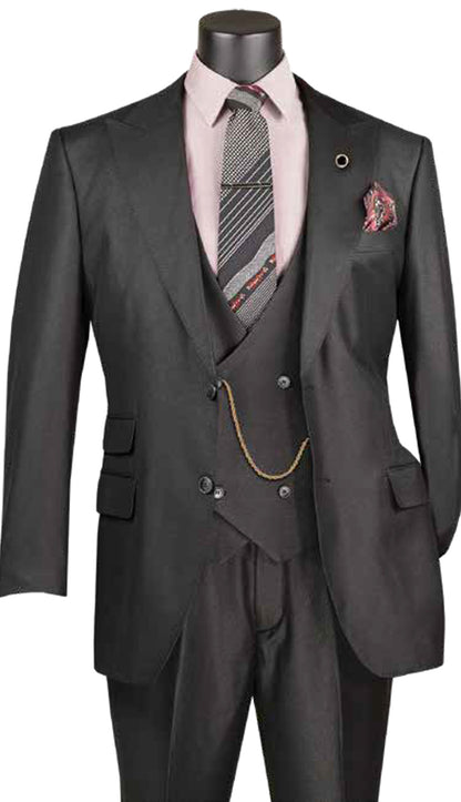 Vinci V2RK-5-BLK Mens Church Suit