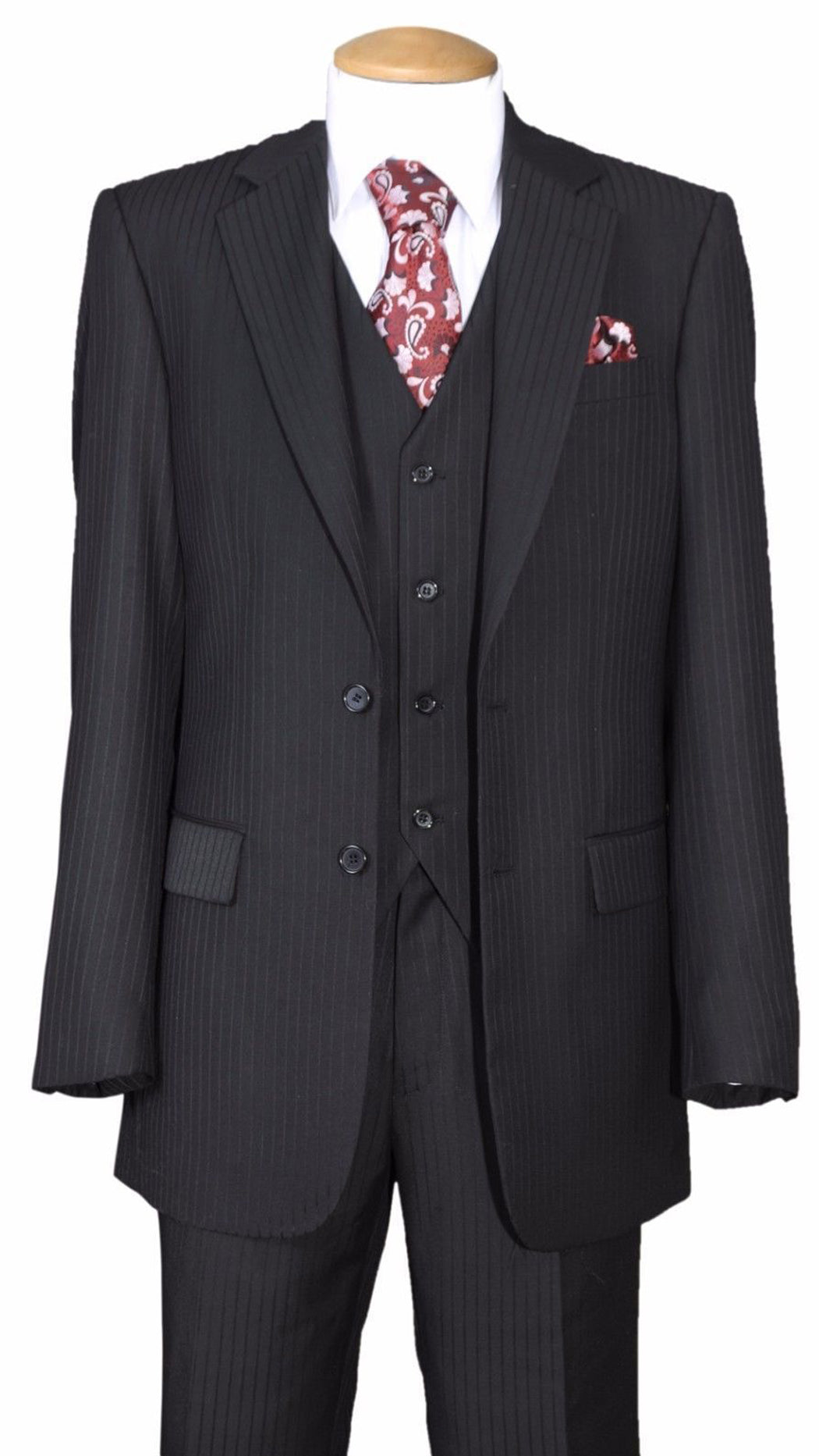 Milano Moda 5702v3-BLK Mens Suit