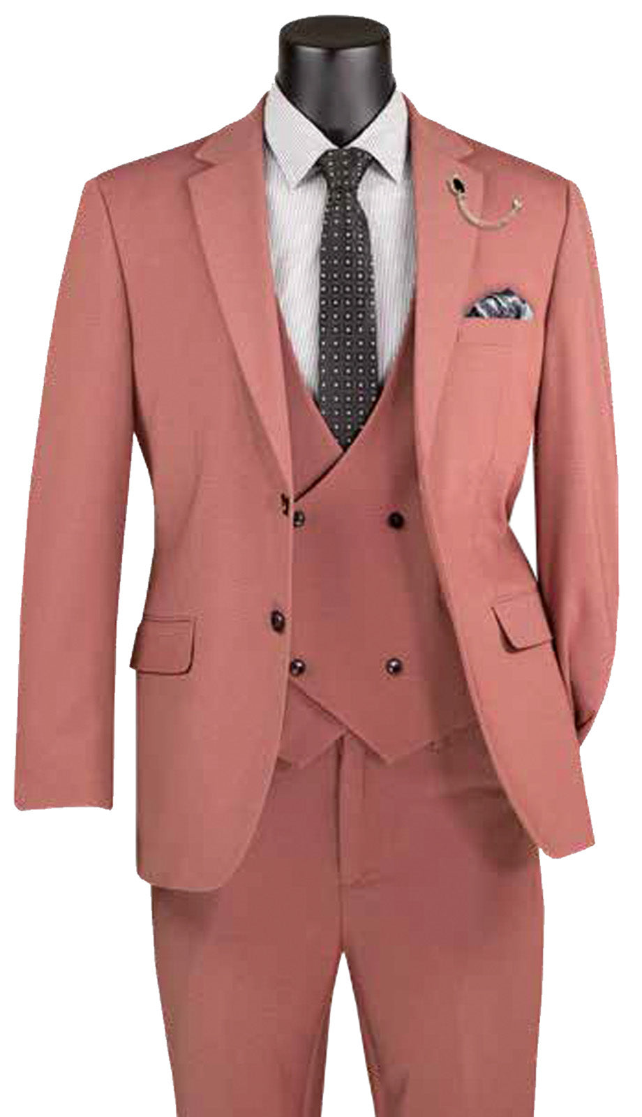 Vinci MV2K-3-CDR Mens Church Suit