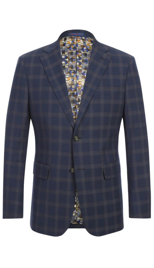 English Laundry Mens Suit 12-58-410EL-MB ( Check Suit )