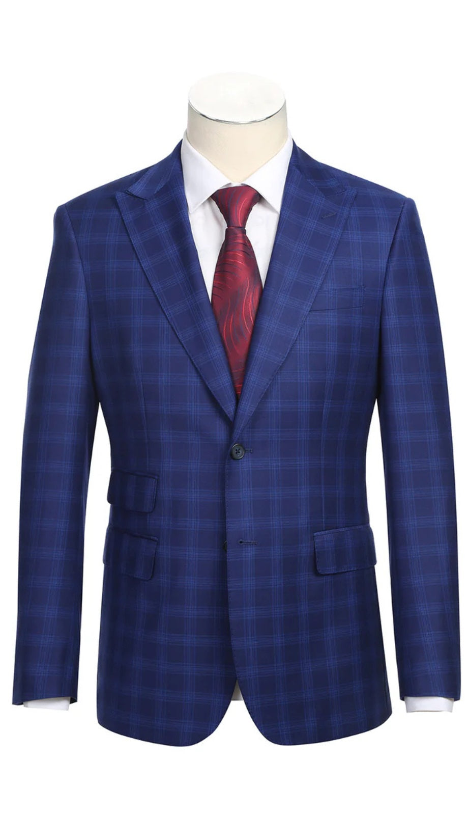 English Laundry Mens Suit 12-68-412EL-RB ( Check Suit )