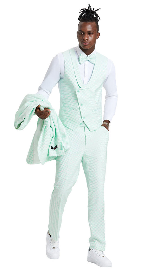 Tazzio M388SK-01-MINT Mens Suit