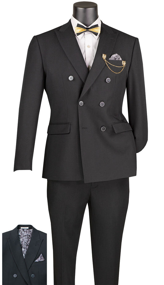 Vinci SDB-1-BLK Mens Suit