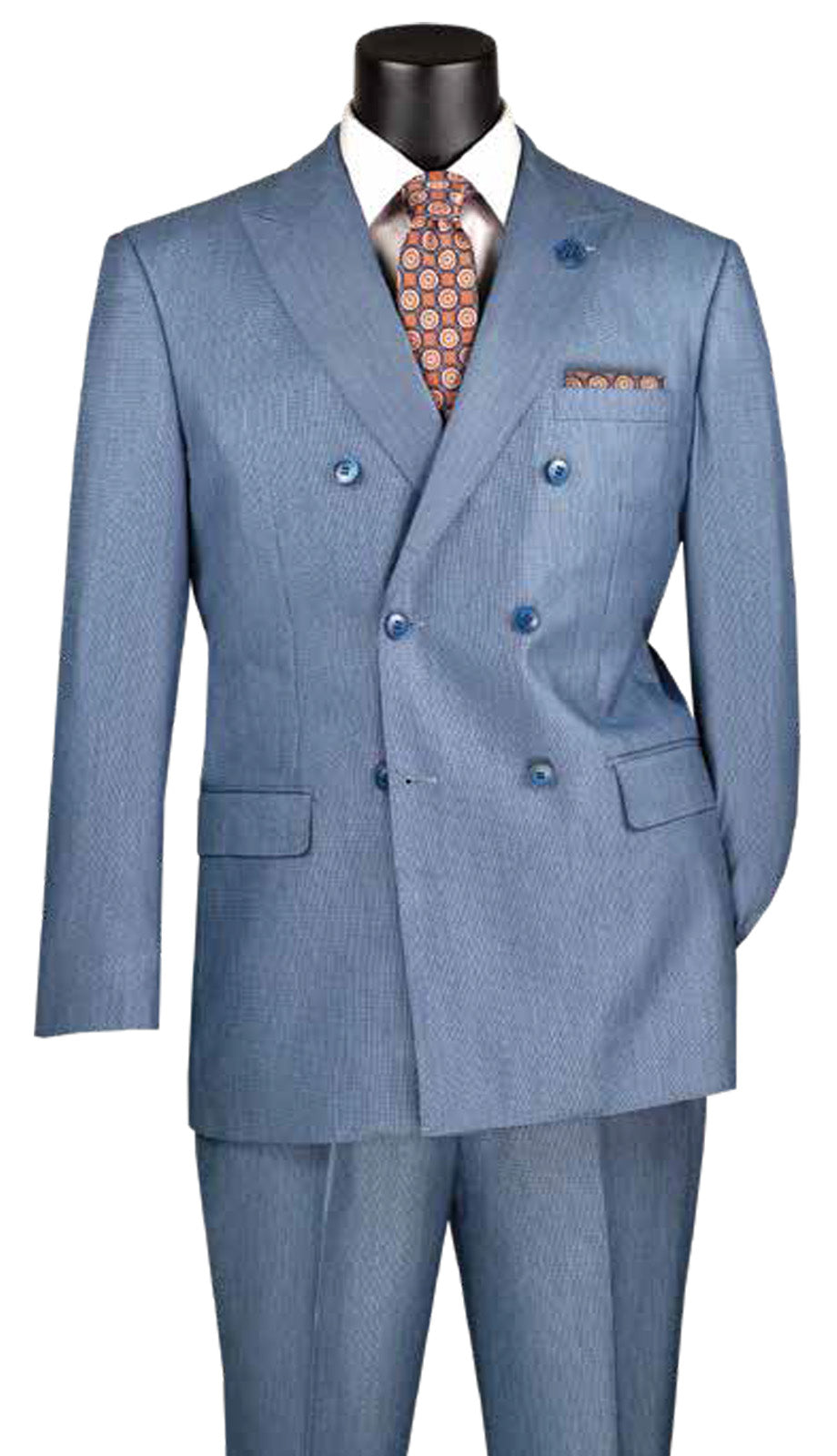 Vinci DRK-5-BLU Mens Suit