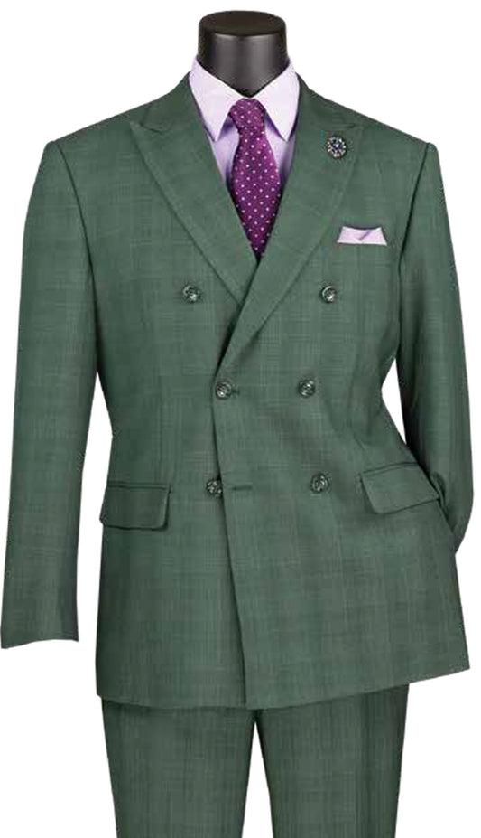 Vinci DRW-1-GRN Mens Suit