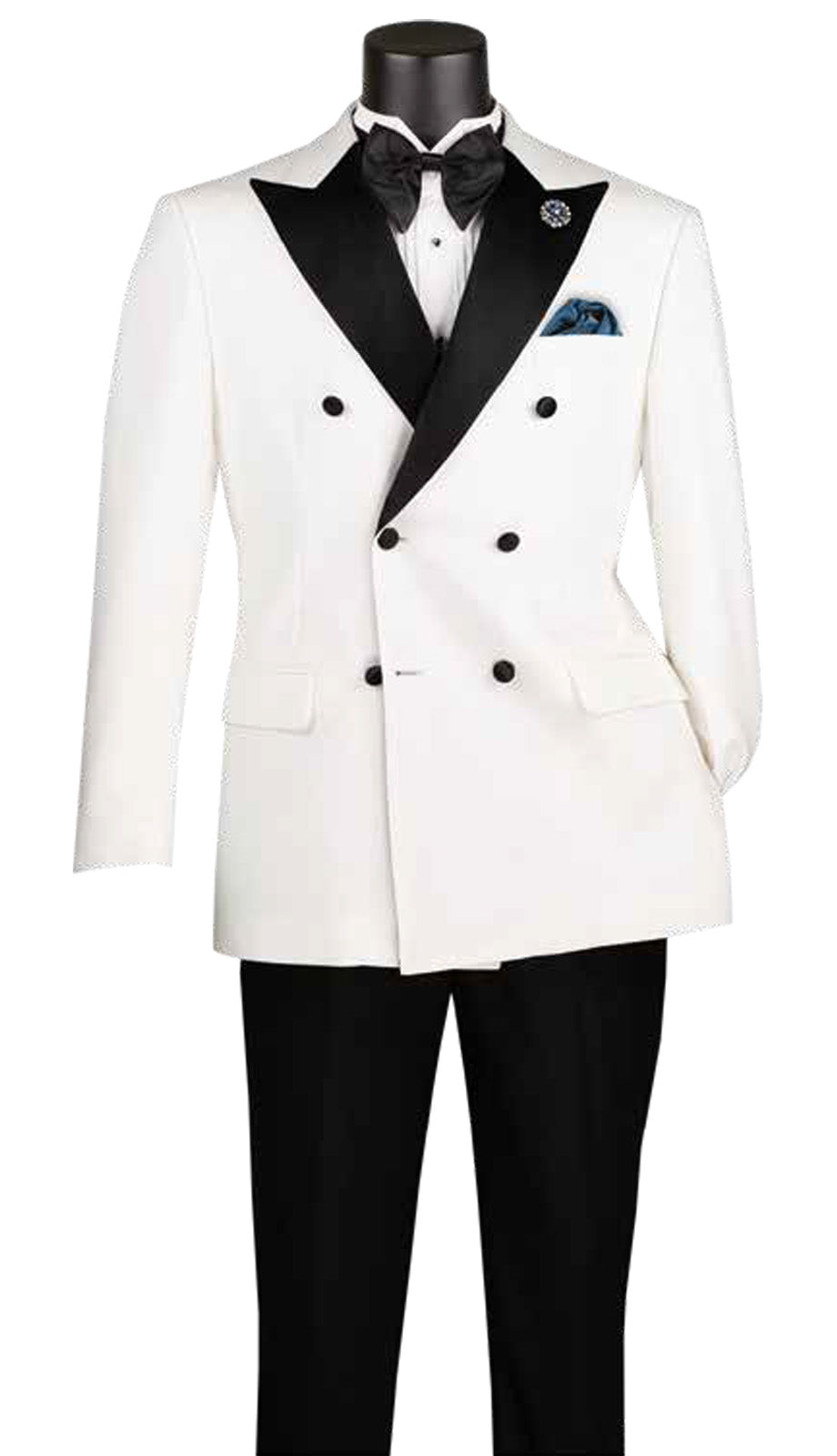 Vinci TMDB-1-WHT Mens Church Suit