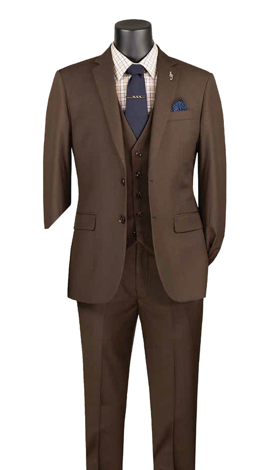 Vinci SV2900-BRN Mens Church Suit